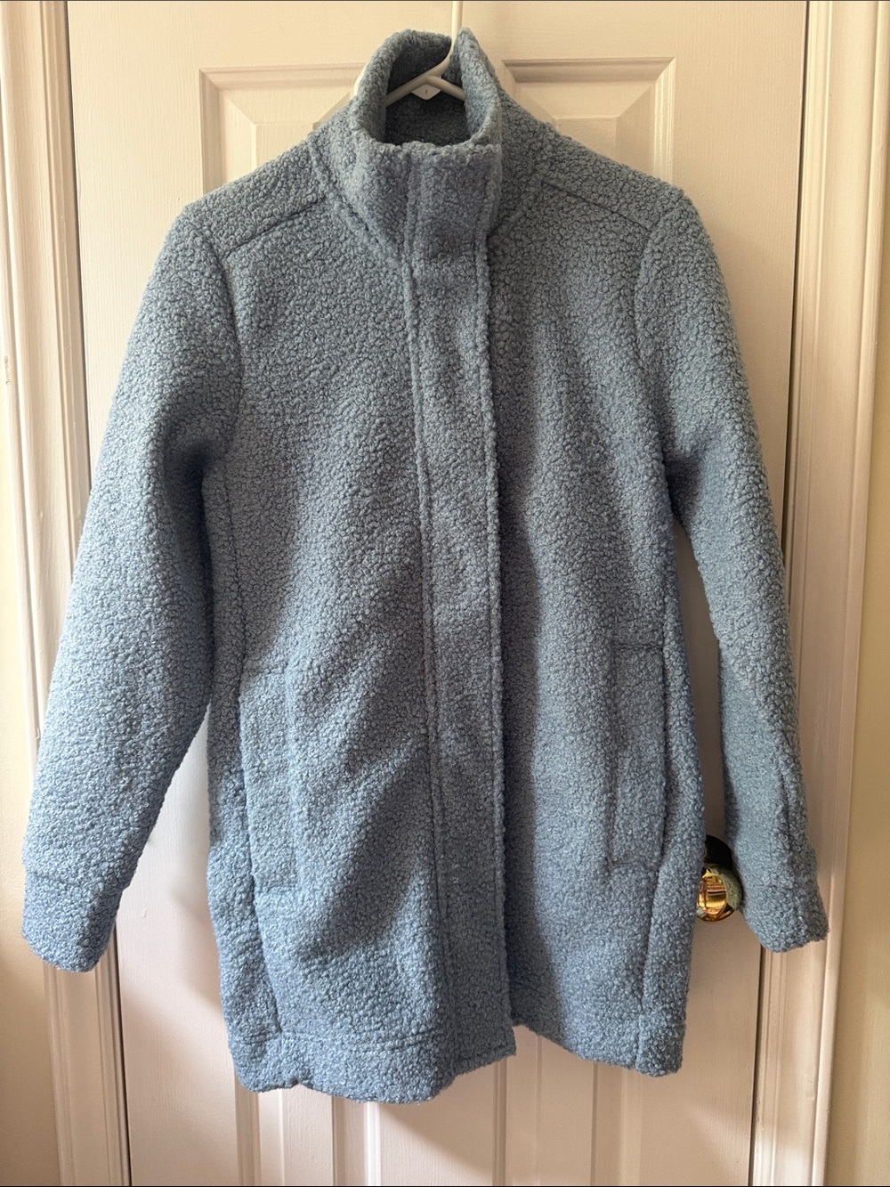 Lands' End Kids Light Blue Sherpa Puffer Jacket